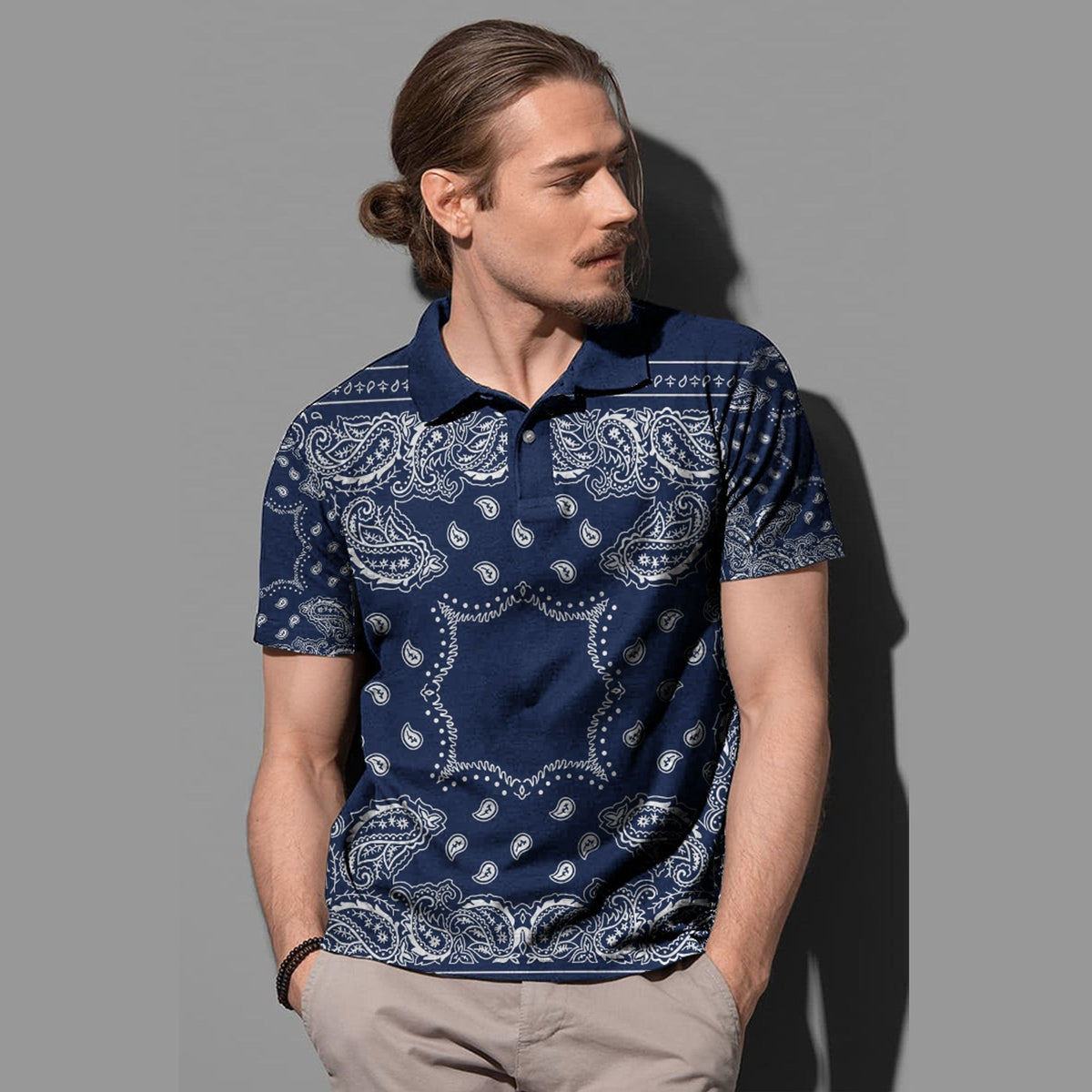 Paisley Polo Shirt Bandana Pattern Seamless Ver.35 RLT13 - Wonder Print Shop