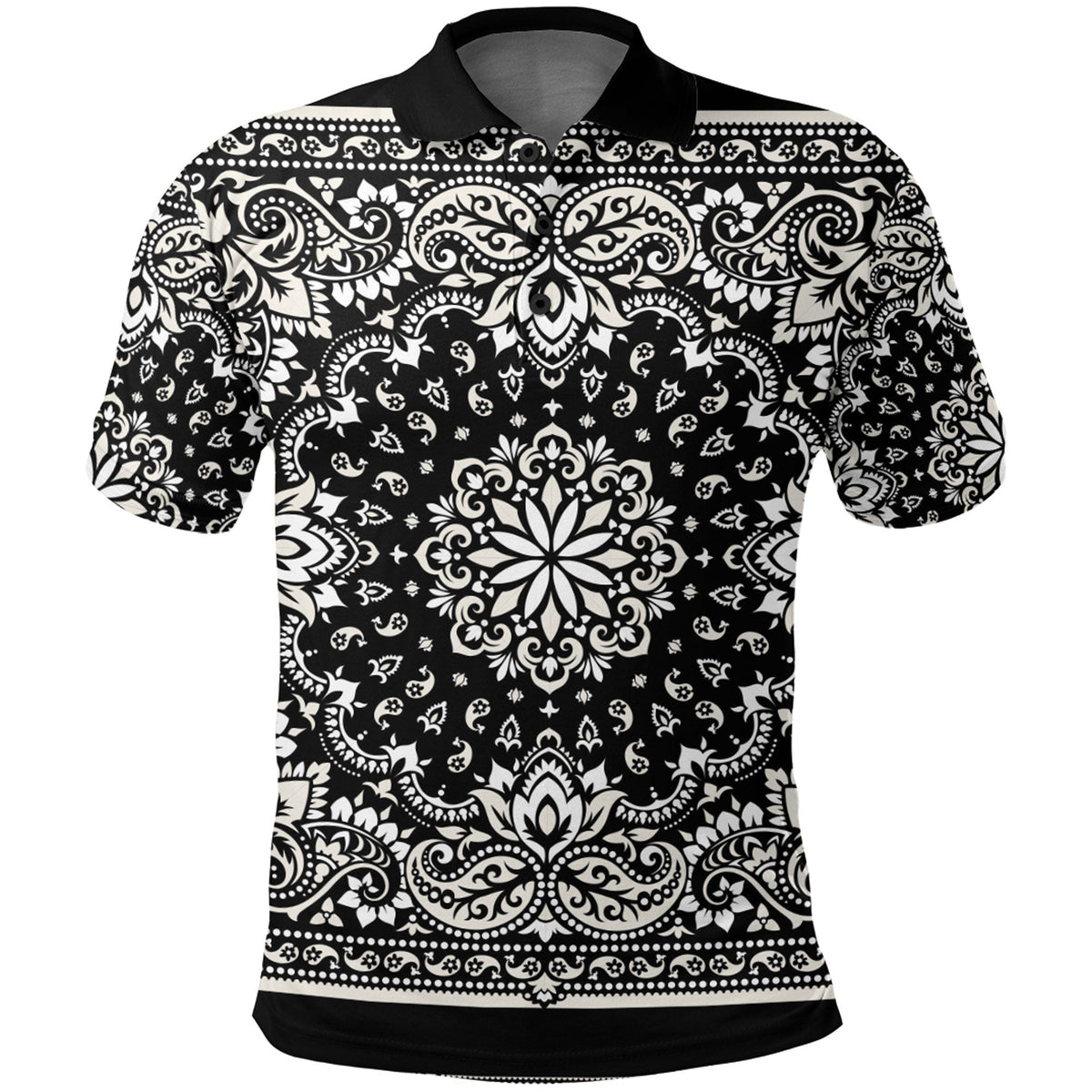 Paisley Polo Shirt Bandana Pattern Seamless Ver.33 RLT13 - Wonder Print Shop
