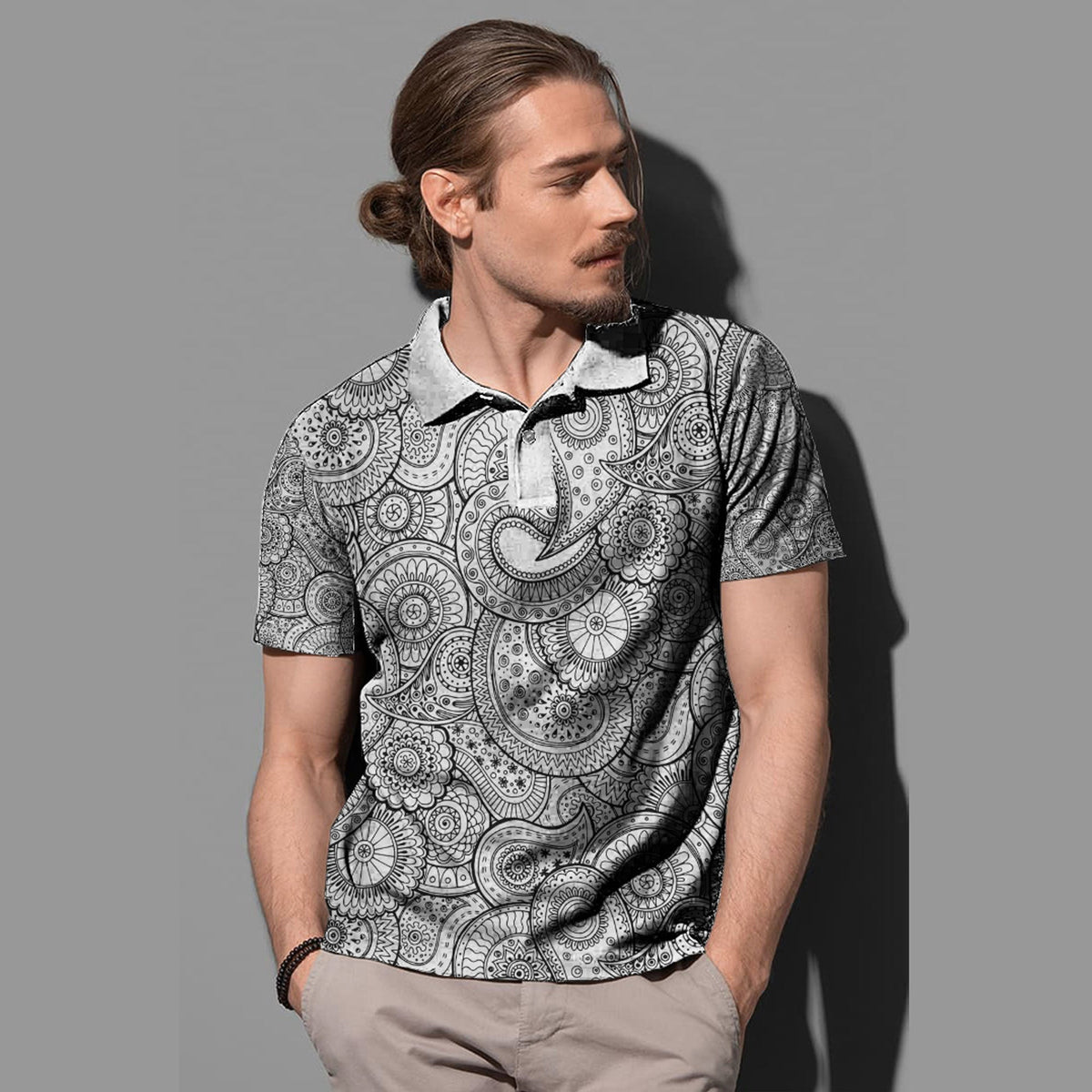 Paisley Polo Shirt Bandana Pattern Seamless Ver.32 RLT13 - Wonder Print Shop
