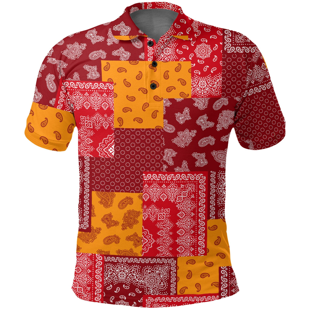 Paisley Polo Shirt Bandana Pattern Seamless Ver.26 RLT13 - Wonder Print Shop