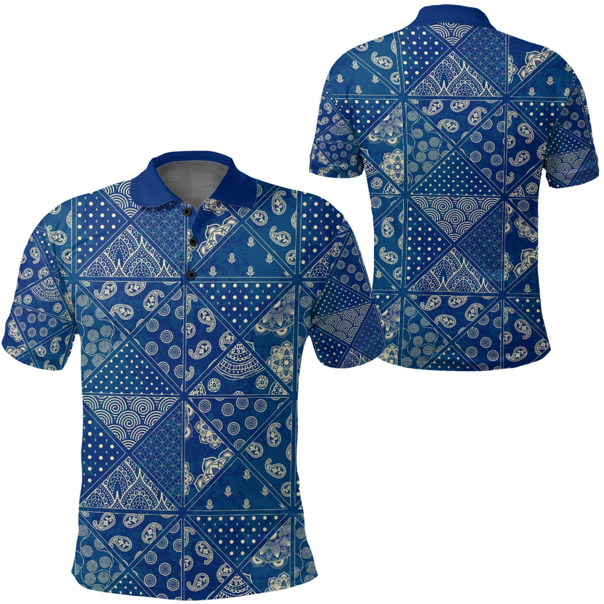 Paisley Polo Shirt Bandana Pattern Seamless Ver.51 RLT13 - Wonder Print Shop
