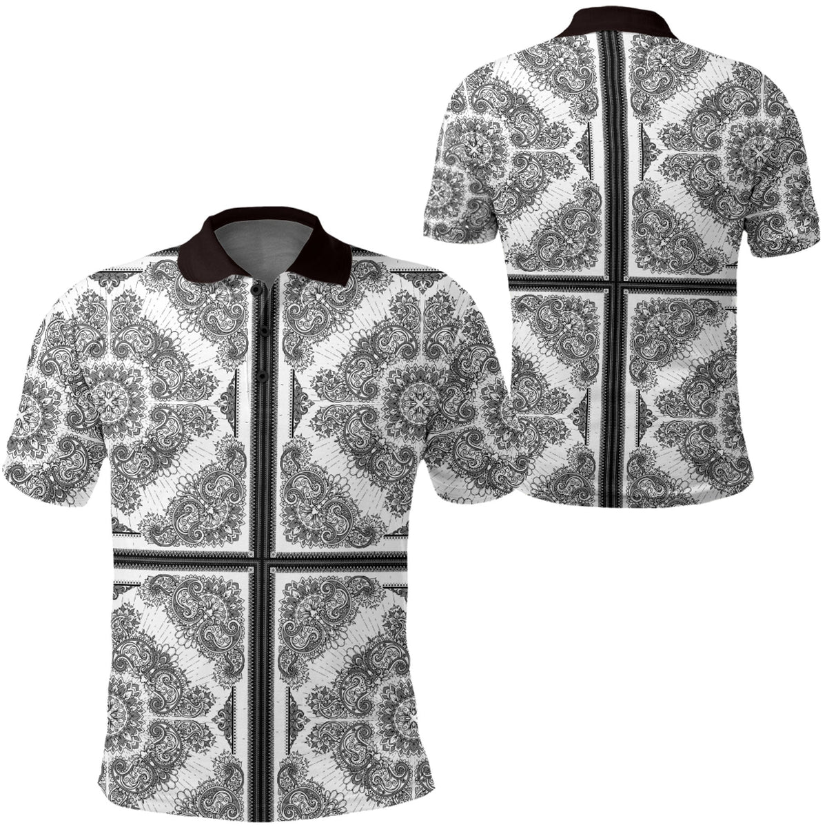 Paisley Polo Shirt Bandana Pattern Seamless Ver.38 RLT13 - Wonder Print Shop