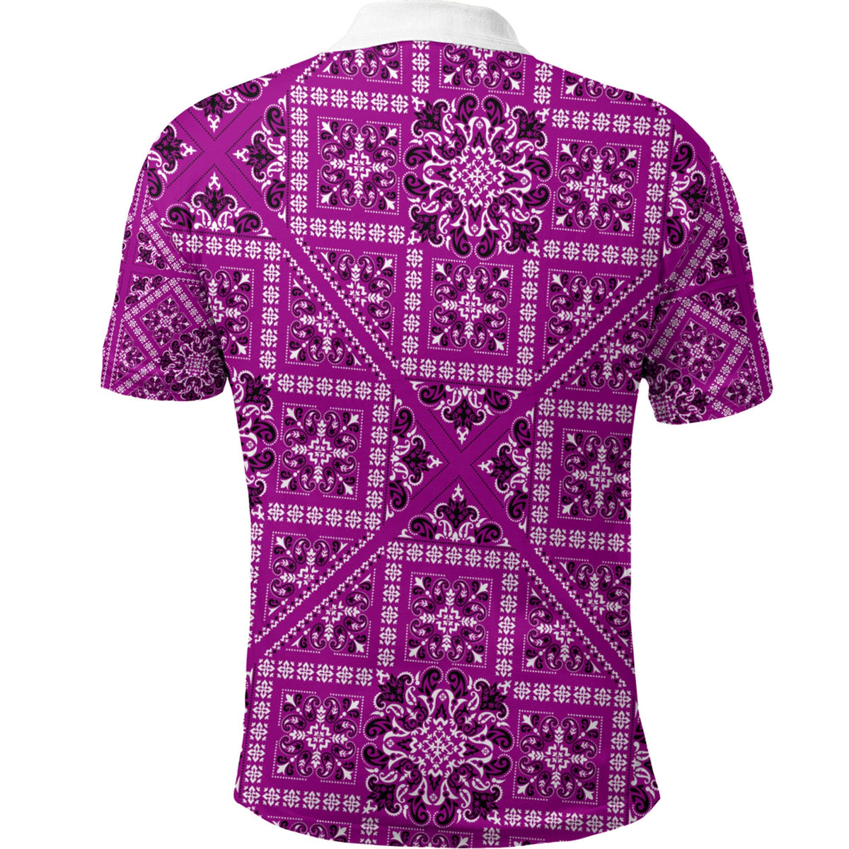 Paisley Polo Shirt Bandana Pattern Seamless Ver.62 RLT13 - Wonder Print Shop