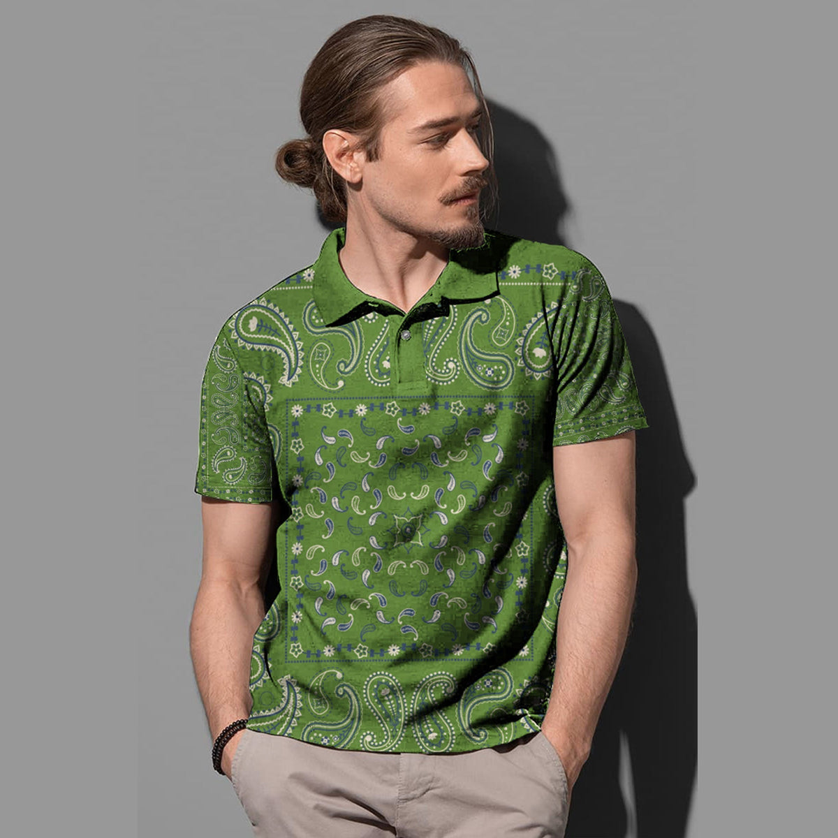 Paisley Polo Shirt Bandana Pattern Seamless Ver.45 RLT13 - Wonder Print Shop