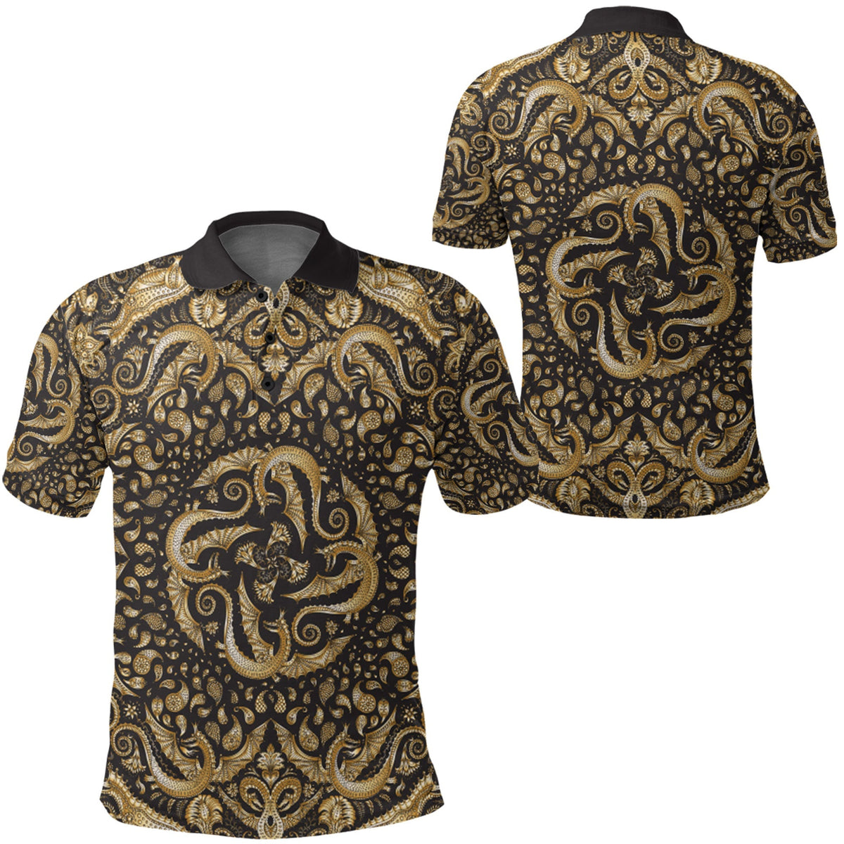 Paisley Polo Shirt Bandana Pattern Seamless Ver.48 RLT13 - Wonder Print Shop