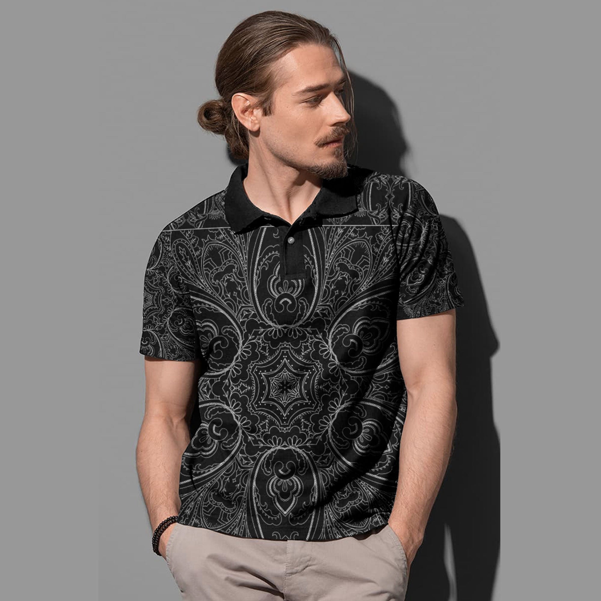 Paisley Polo Shirt Bandana Pattern Seamless Ver.40 RLT13 - Wonder Print Shop