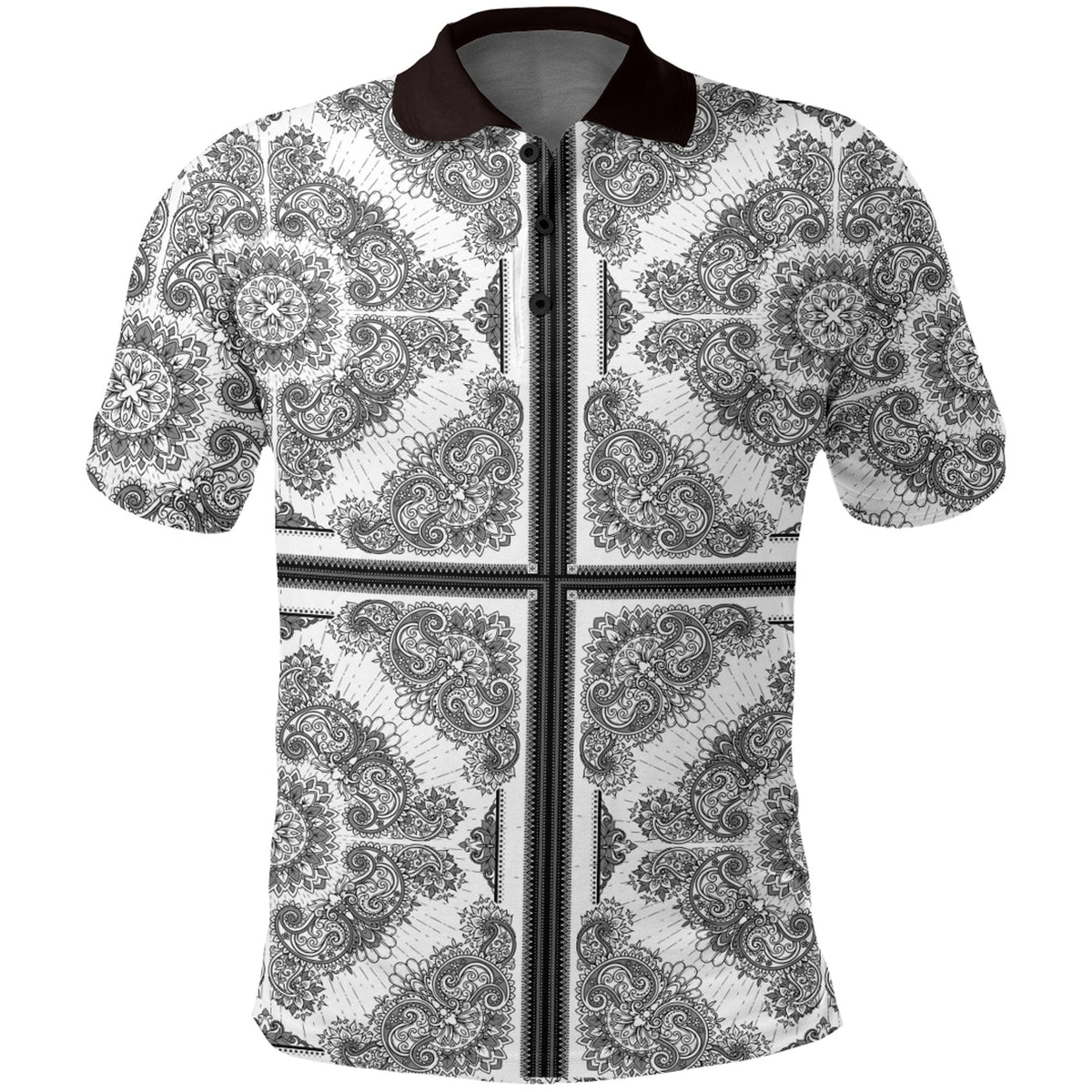 Paisley Polo Shirt Bandana Pattern Seamless Ver.38 RLT13 - Wonder Print Shop