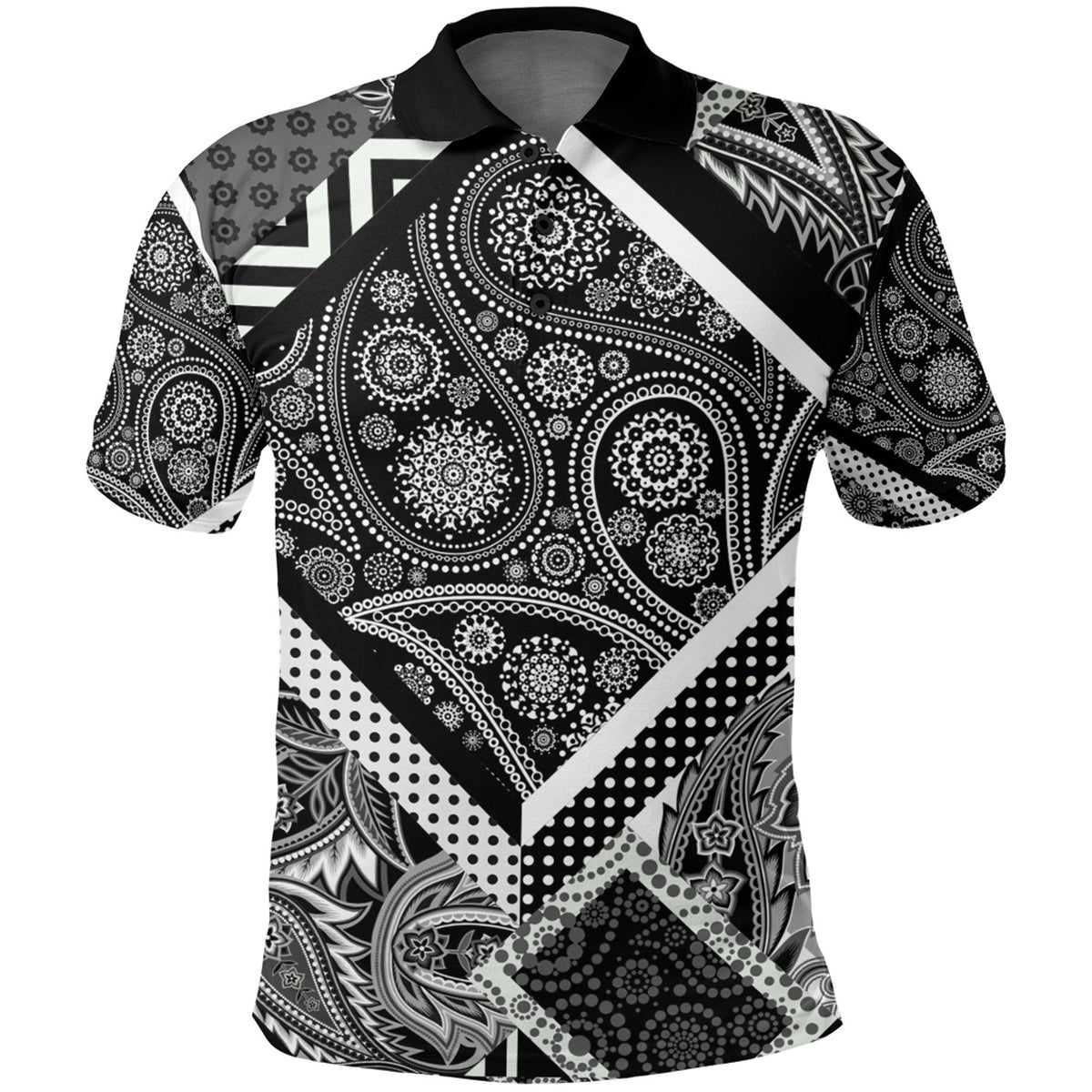 Paisley Polo Shirt Bandana Pattern Seamless Ver.50 RLT13 - Wonder Print Shop