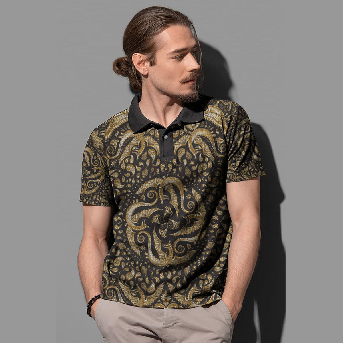 Paisley Polo Shirt Bandana Pattern Seamless Ver.48 RLT13 - Wonder Print Shop