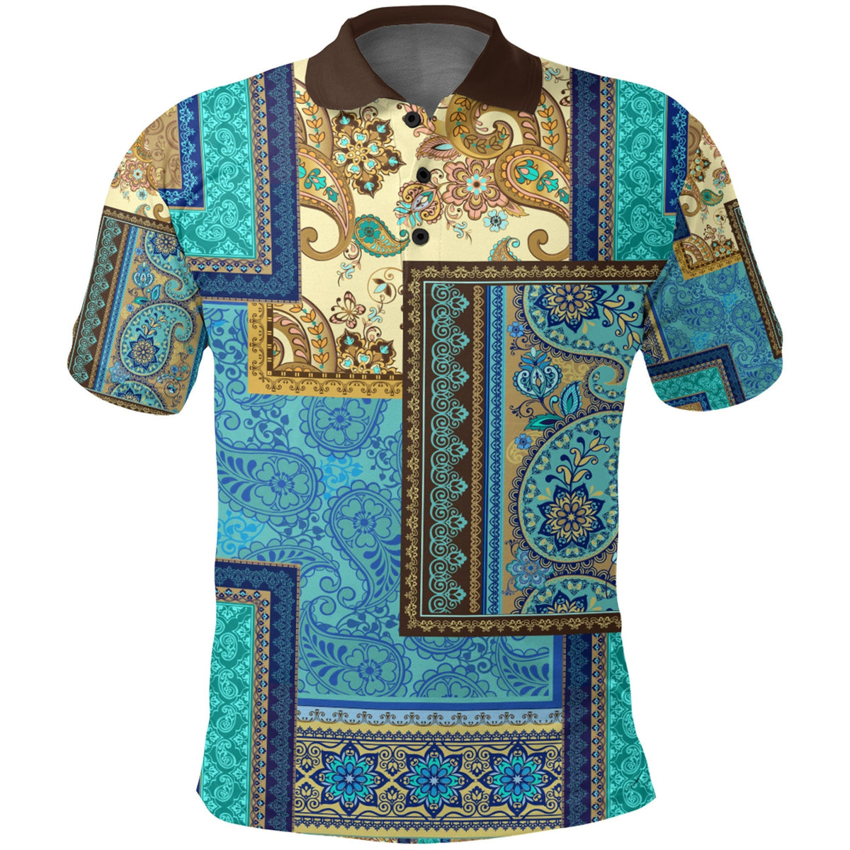 Paisley Polo Shirt Bandana Pattern Seamless Ver.54 RLT13 - Wonder Print Shop