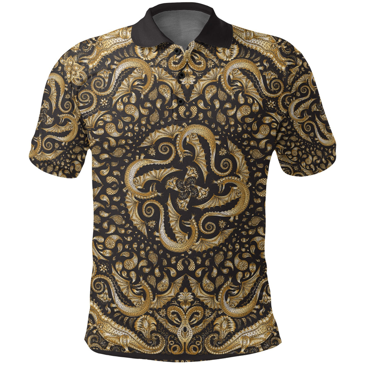 Paisley Polo Shirt Bandana Pattern Seamless Ver.48 RLT13 - Wonder Print Shop