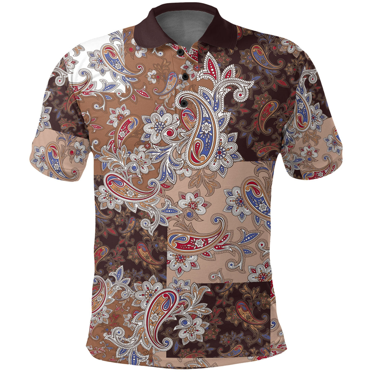 Paisley Polo Shirt Bandana Pattern Seamless Ver.42 RLT13 - Wonder Print Shop