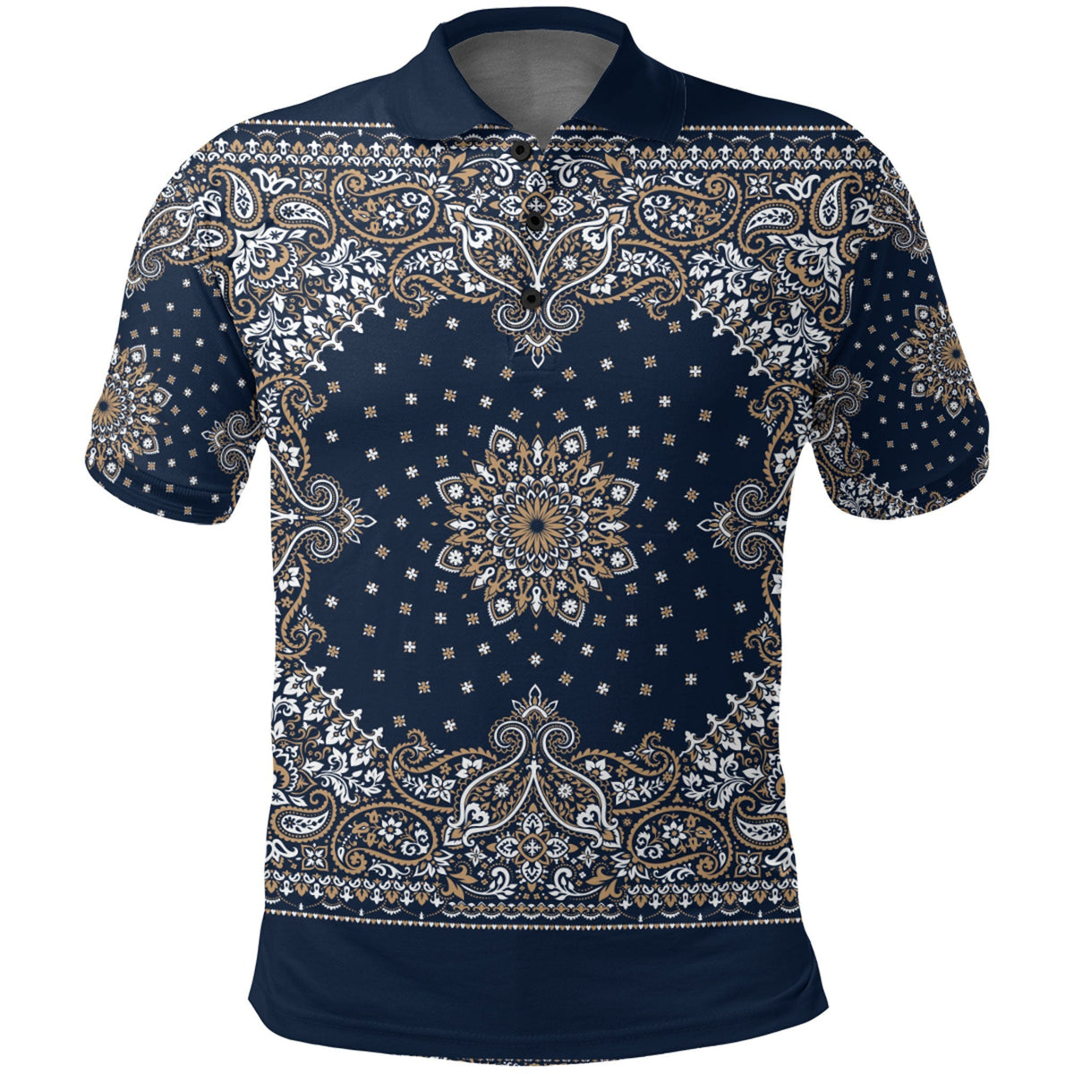 Paisley Polo Shirt Bandana Pattern Seamless Ver.44 RLT13 - Wonder Print Shop