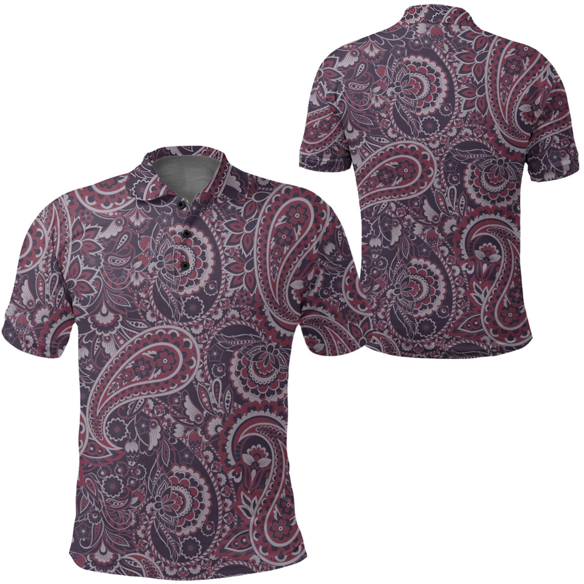 Paisley Polo Shirt Bandana Pattern Seamless Ver.36 RLT13 - Wonder Print Shop