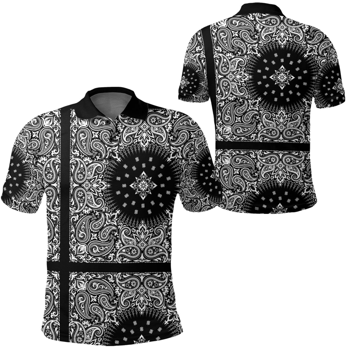 Paisley Polo Shirt Bandana Pattern Seamless Ver.30 RLT13 - Wonder Print Shop