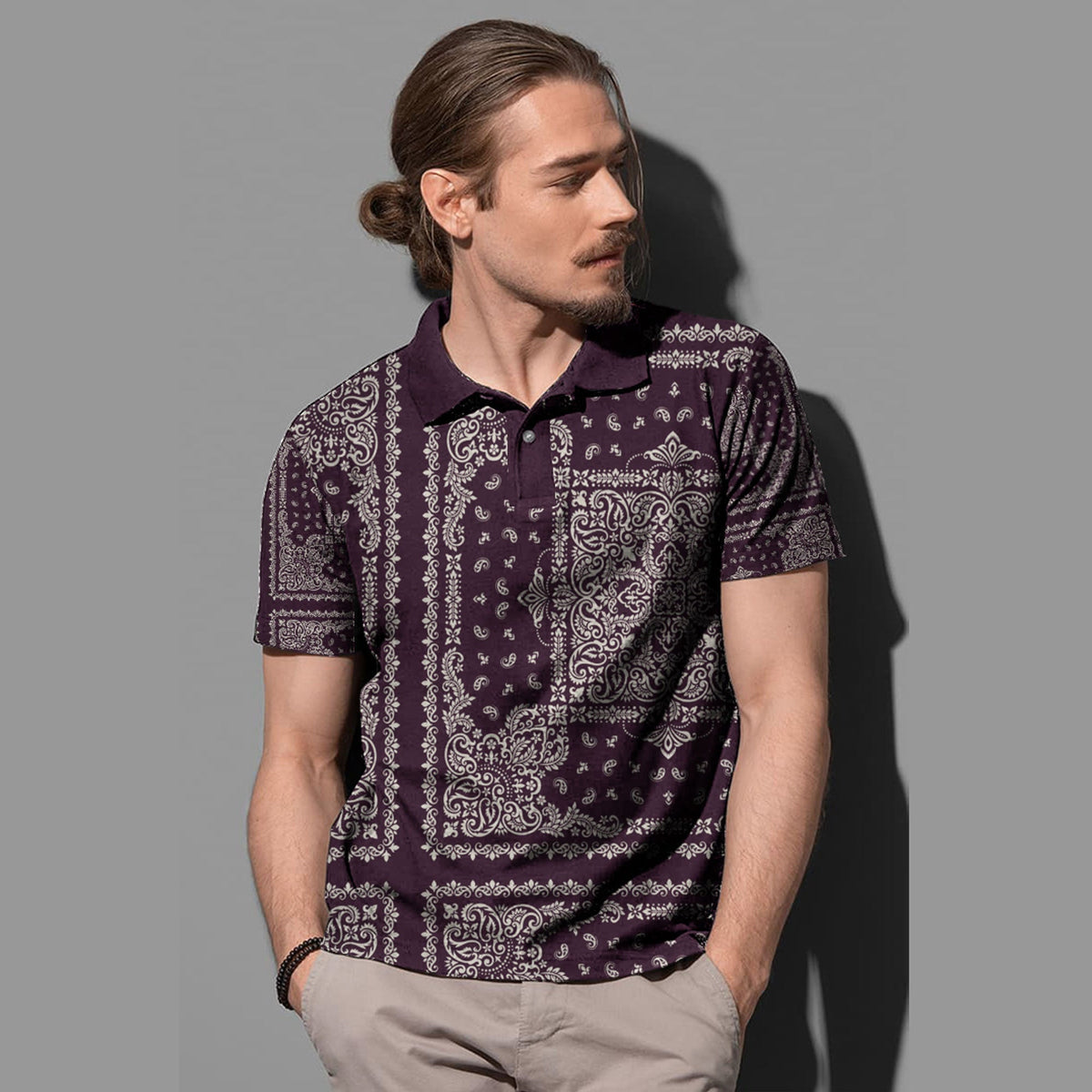 Paisley Polo Shirt Bandana Pattern Seamless Ver.41 RLT13 - Wonder Print Shop
