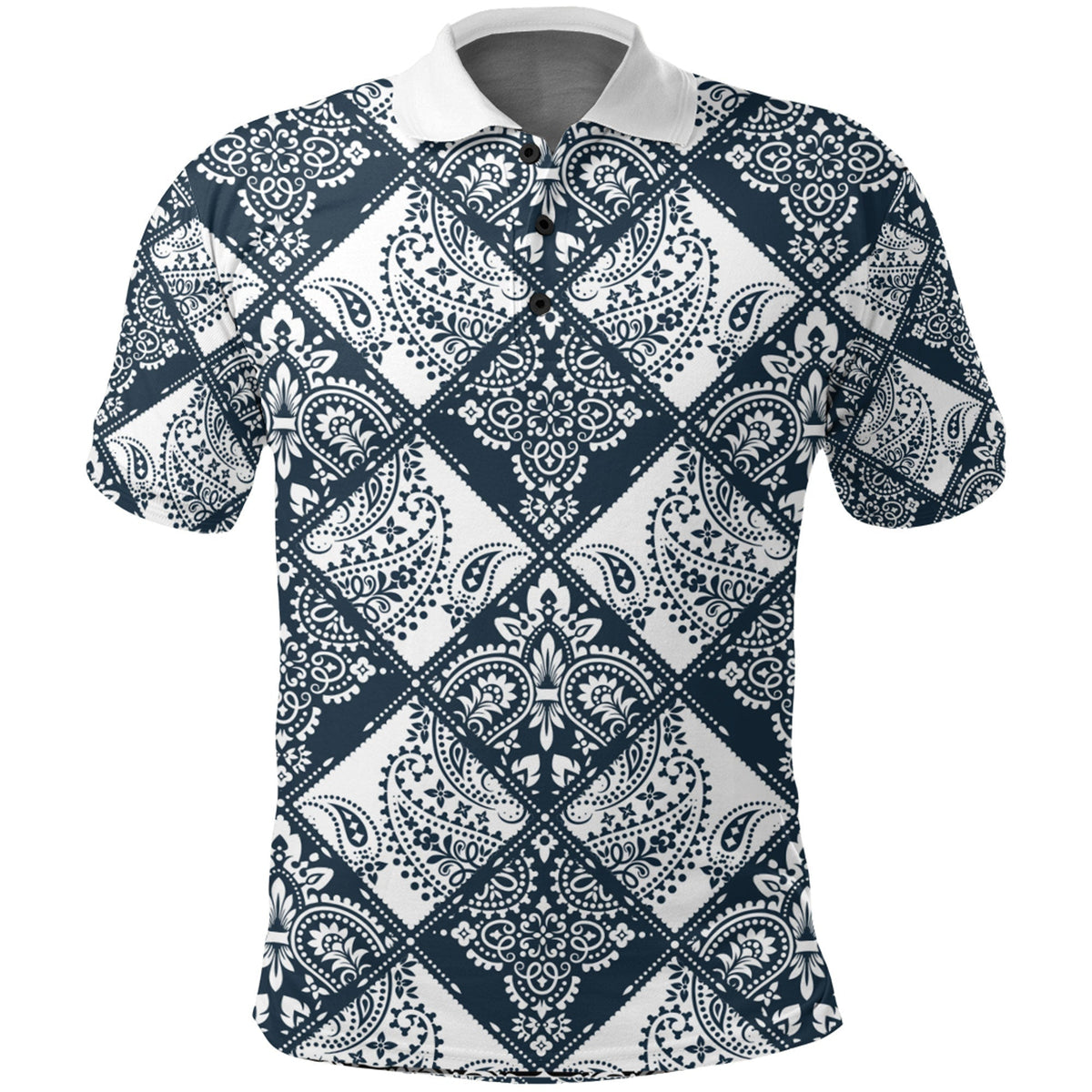 Paisley Polo Shirt Bandana Pattern Seamless Ver.12 RLT13 - Wonder Print Shop