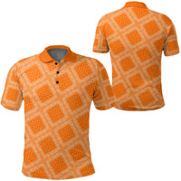 Paisley Bandana Pattern Seamless Orange Polo Shirt RLT13 - Wonder Print Shop