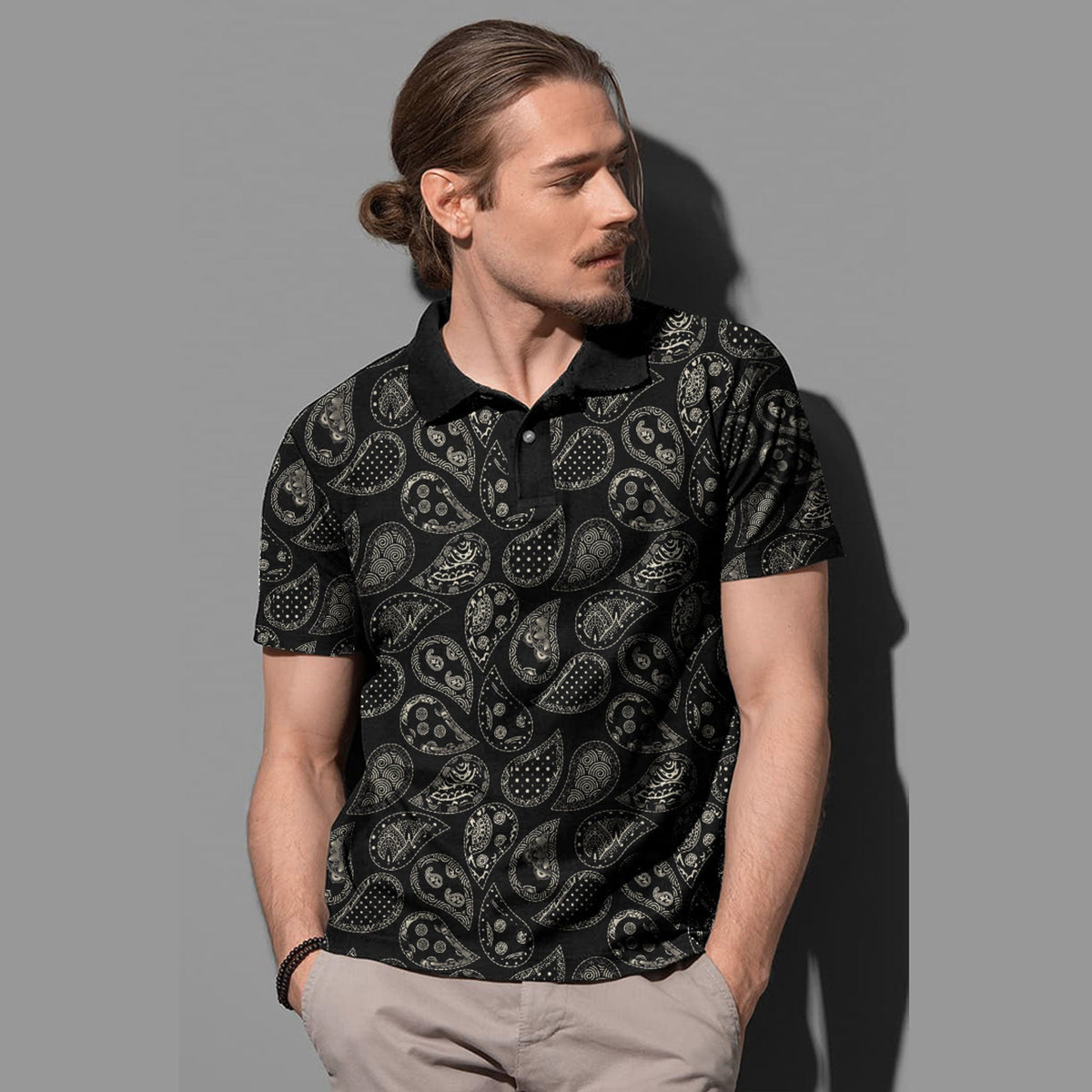 Paisley Polo Shirt Bandana Pattern Seamless Ver.16 RLT13 - Wonder Print Shop