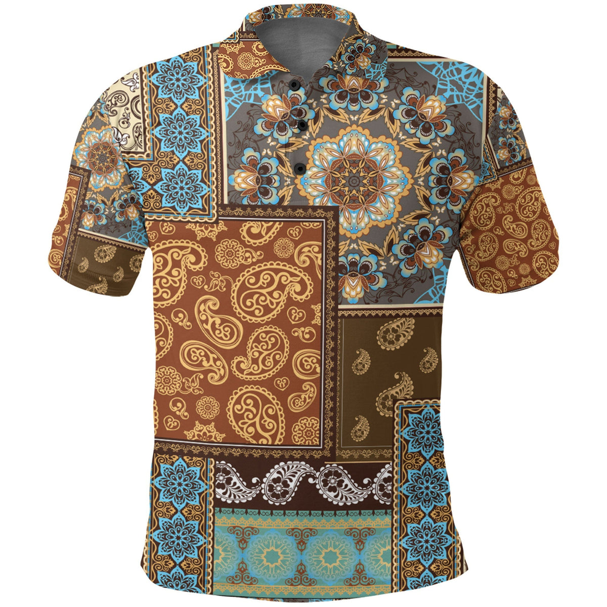 Paisley Polo Shirt Bandana Pattern Seamless Ver.20 RLT13 - Wonder Print Shop