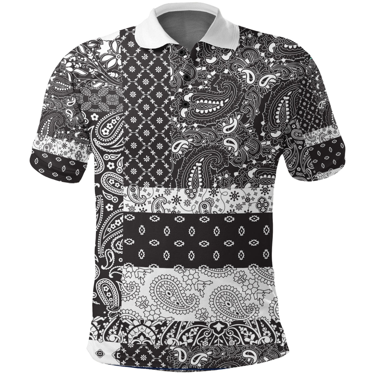 Paisley Polo Shirt Bandana Pattern Seamless Ver.11 RLT13 - Wonder Print Shop