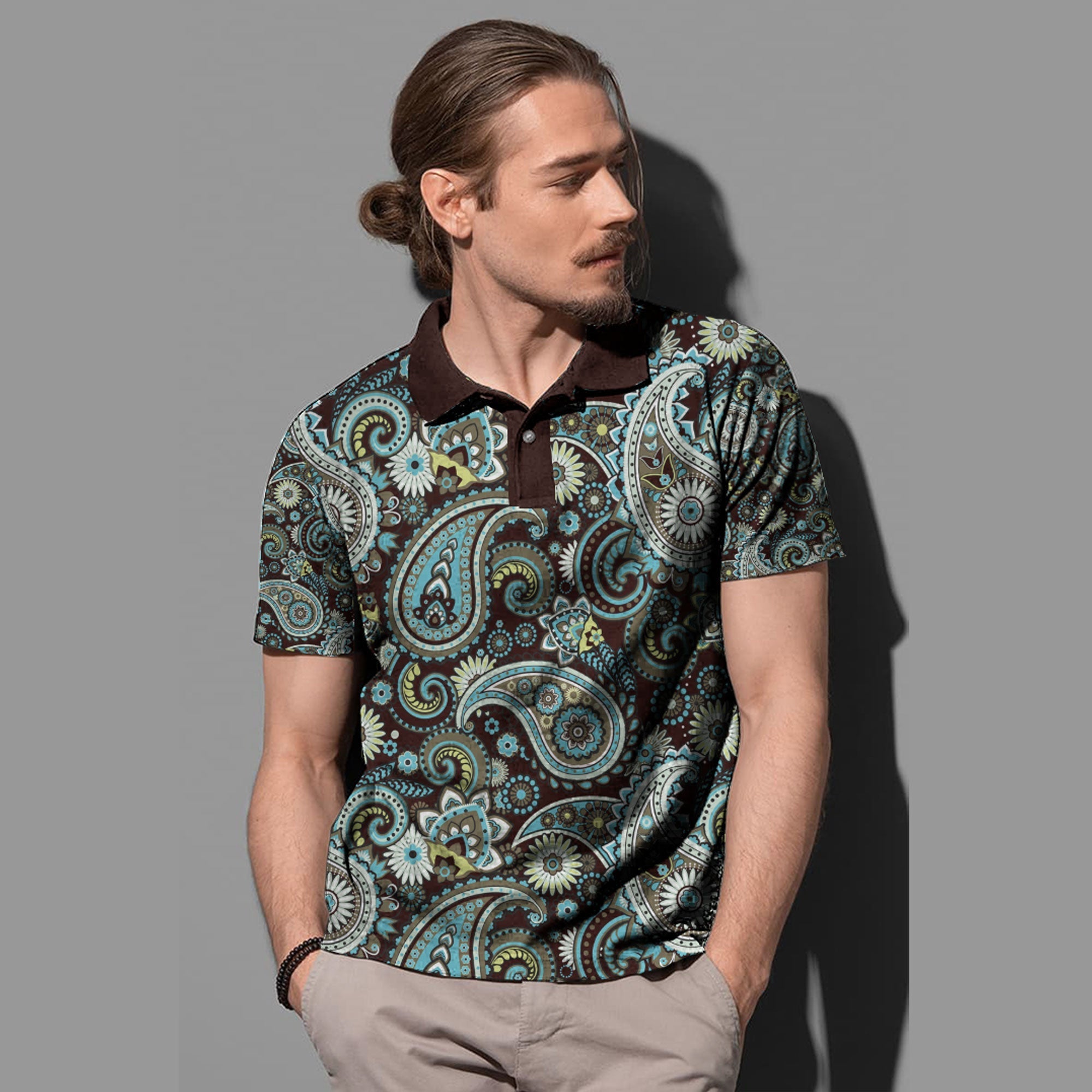 Paisley Polo Shirt Bandana Pattern Seamless Ver.28 RLT13 - Wonder Print Shop