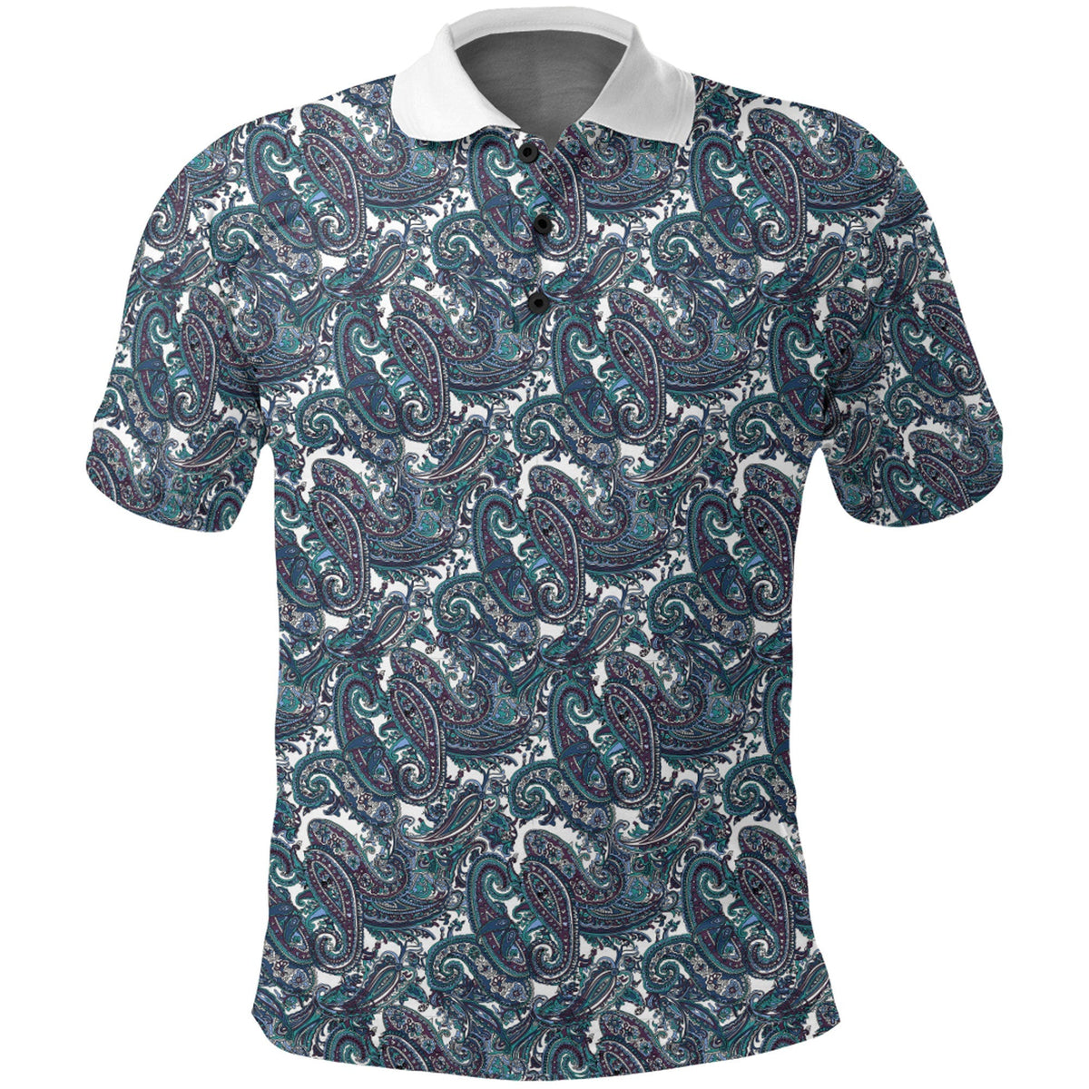 Paisley Polo Shirt Bandana Pattern Seamless Ver.13 RLT13 - Wonder Print Shop