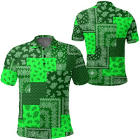 Paisley Bandana Pattern Seamless Green Polo Shirt Ver.01 RLT13 - Wonder Print Shop