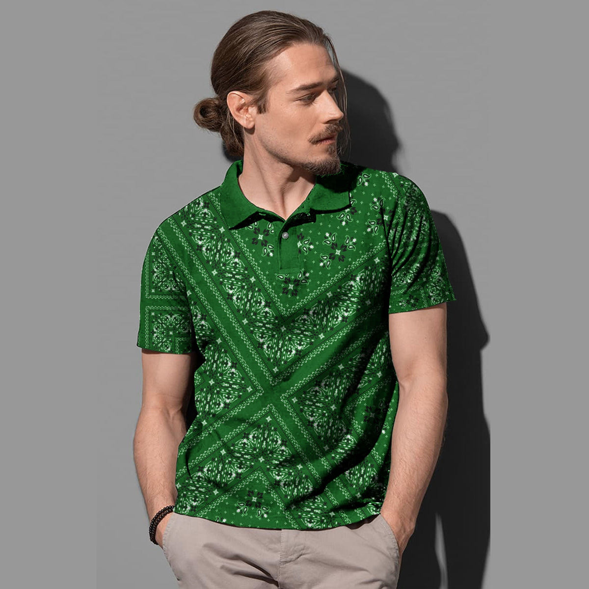 Paisley Polo Shirt Bandana Pattern Seamless Ver.08 RLT13 - Wonder Print Shop