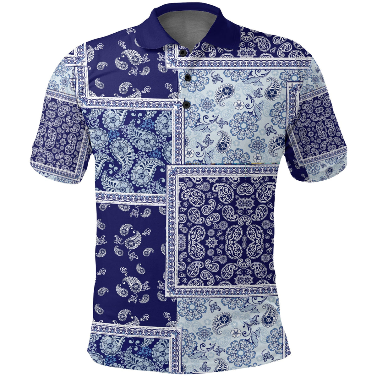 Paisley Polo Shirt Bandana Pattern Seamless Ver.17 RLT13 - Wonder Print Shop