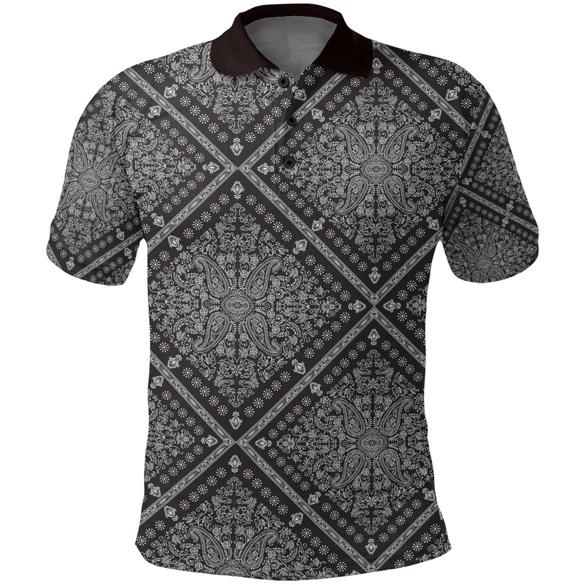 Paisley Polo Shirt Bandana Pattern Seamless Ver.15 RLT13 - Wonder Print Shop