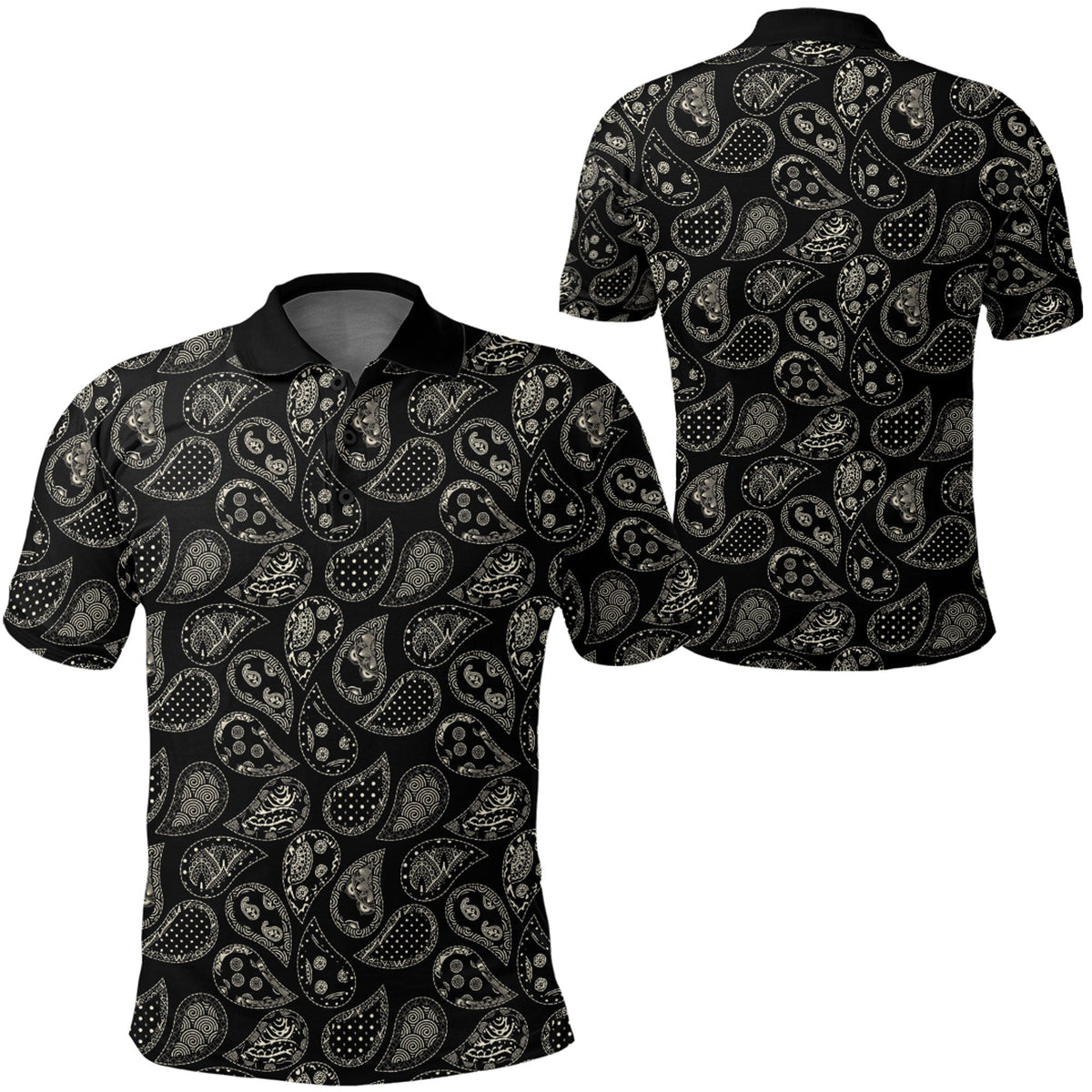 Paisley Polo Shirt Bandana Pattern Seamless Ver.16 RLT13 - Wonder Print Shop