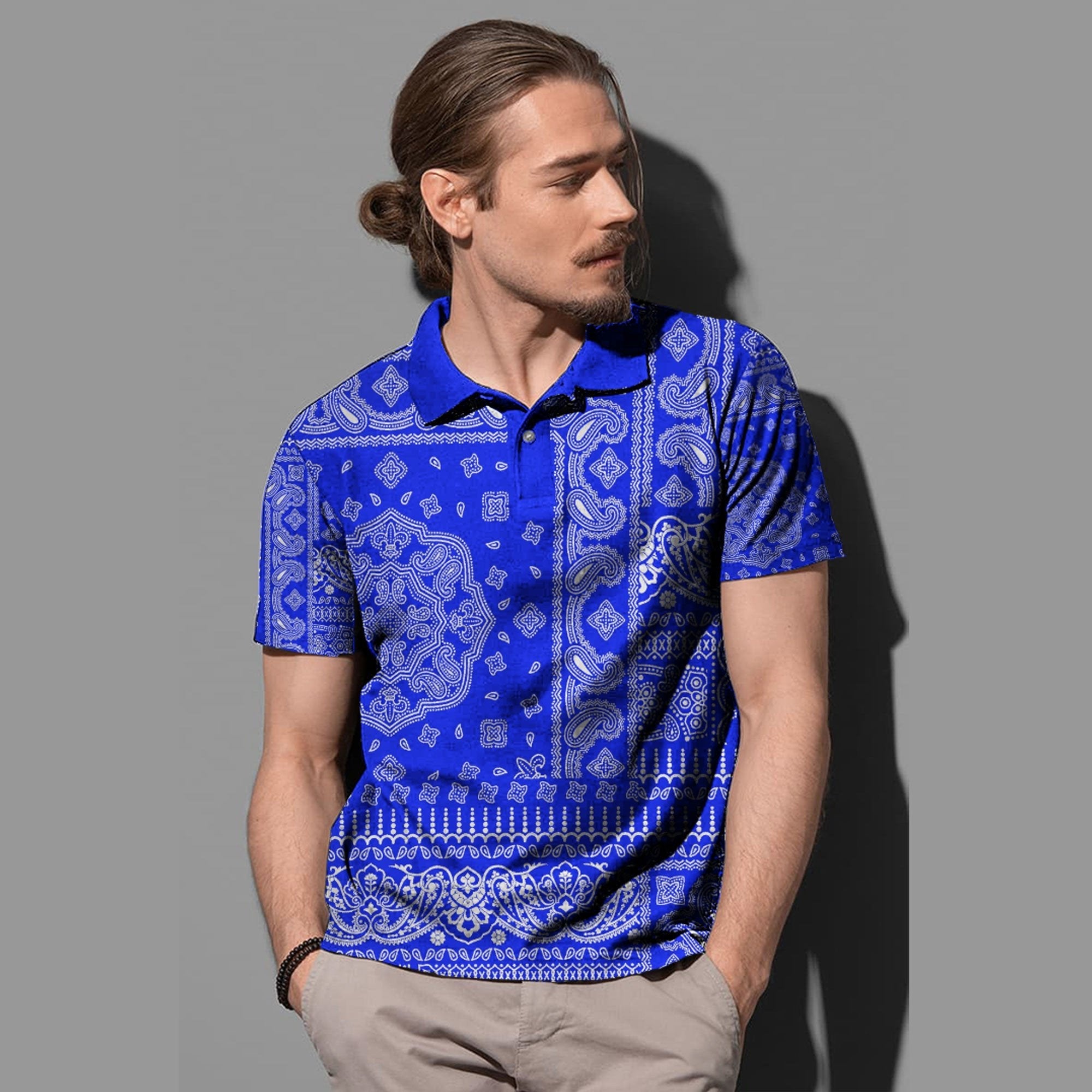 Paisley Polo Shirt Bandana Pattern Seamless Ver.05 RLT13 - Wonder Print Shop