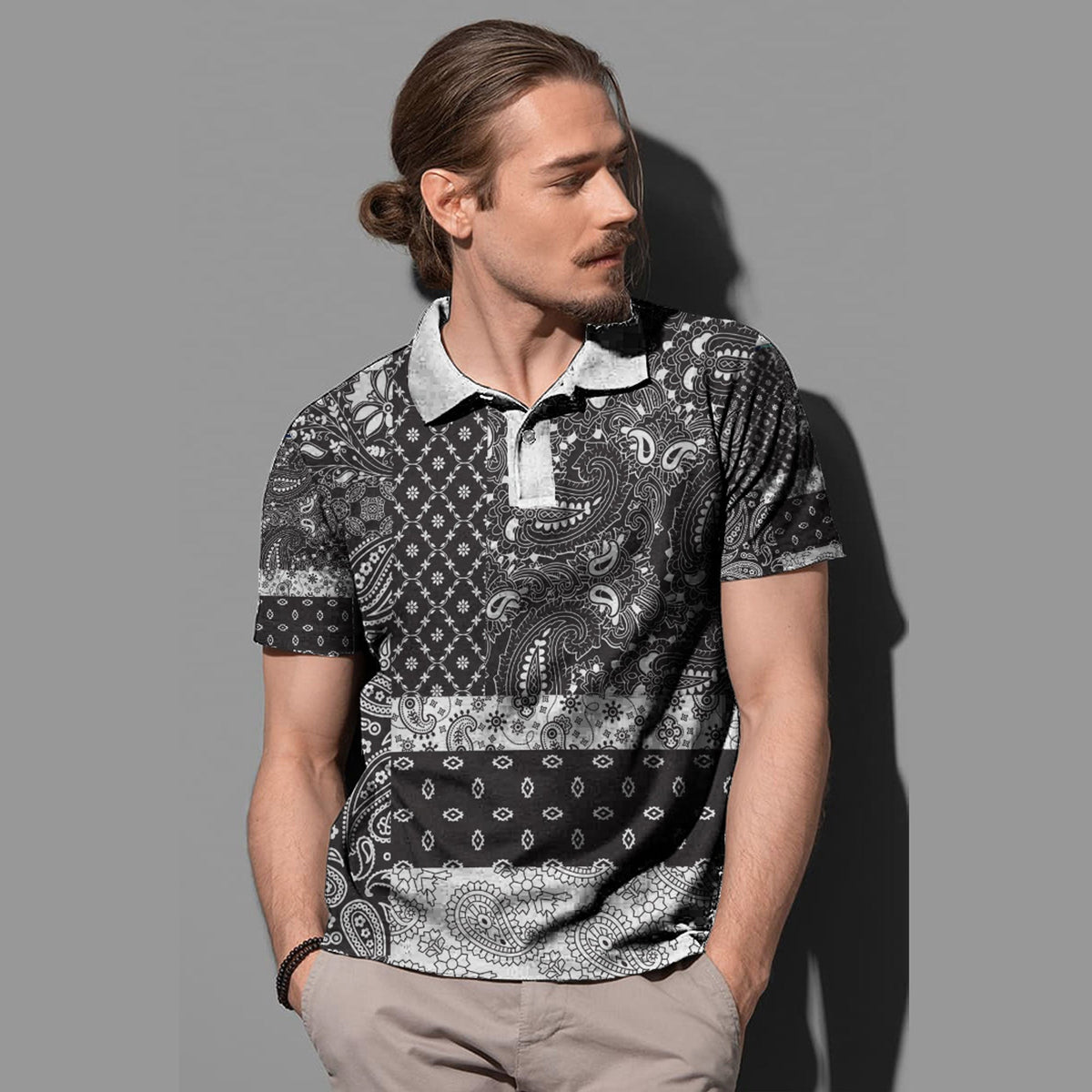 Paisley Polo Shirt Bandana Pattern Seamless Ver.11 RLT13 - Wonder Print Shop