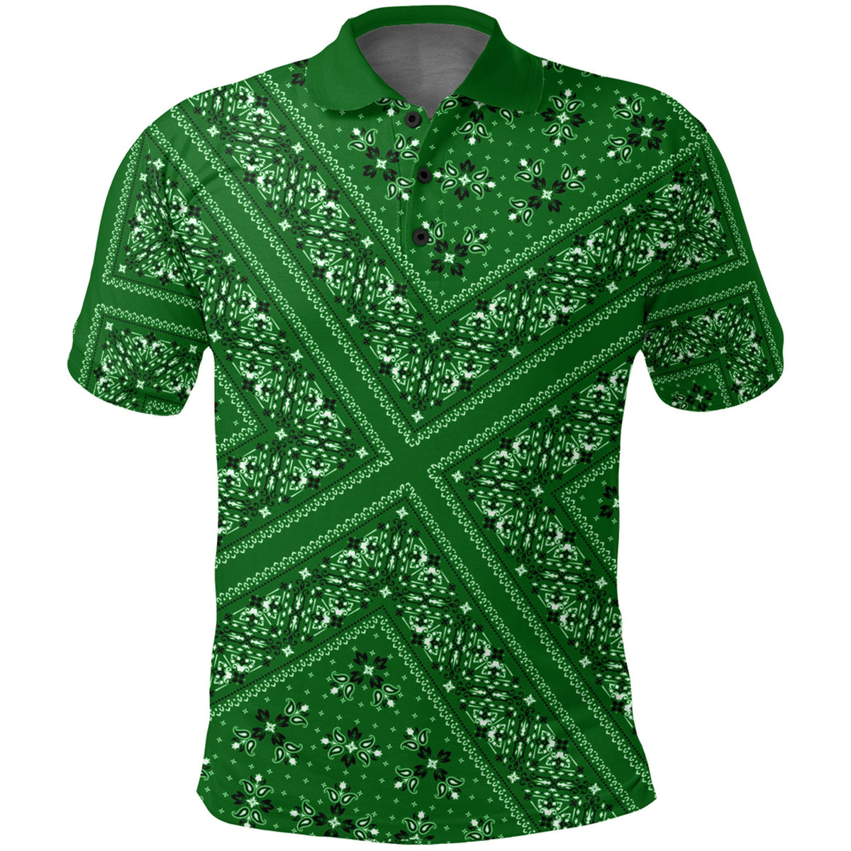 Paisley Polo Shirt Bandana Pattern Seamless Ver.08 RLT13 - Wonder Print Shop