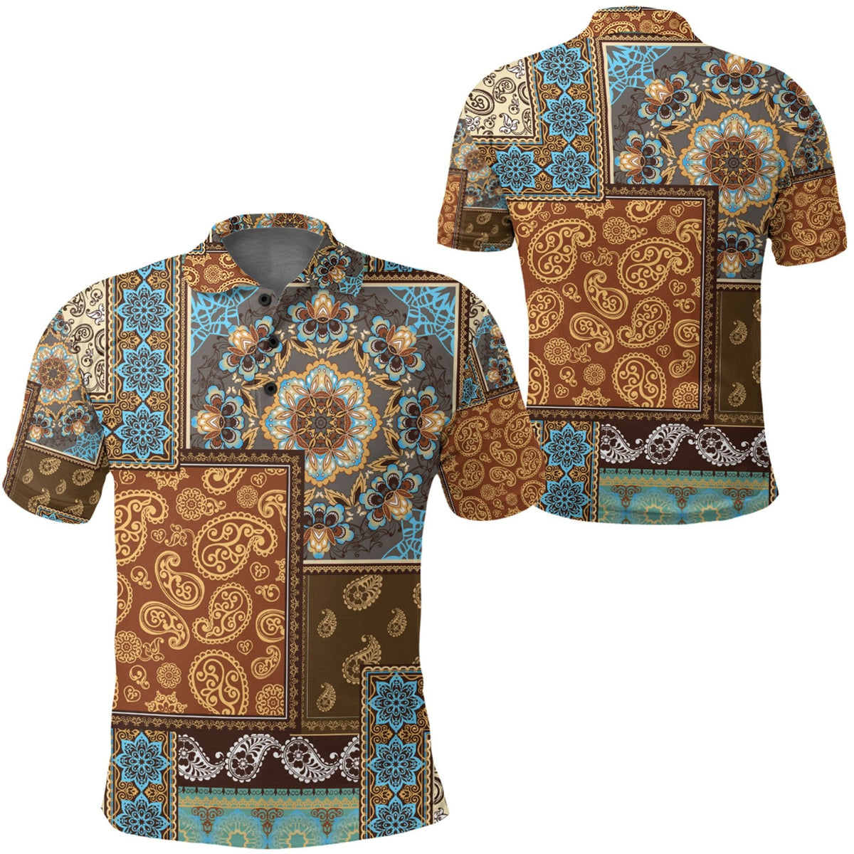 Paisley Polo Shirt Bandana Pattern Seamless Ver.20 RLT13 - Wonder Print Shop