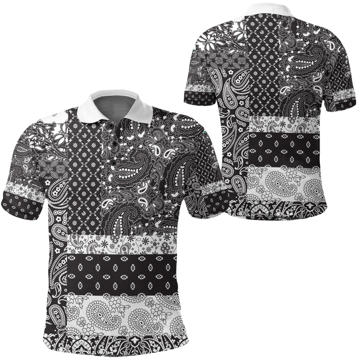 Paisley Polo Shirt Bandana Pattern Seamless Ver.11 RLT13 - Wonder Print Shop