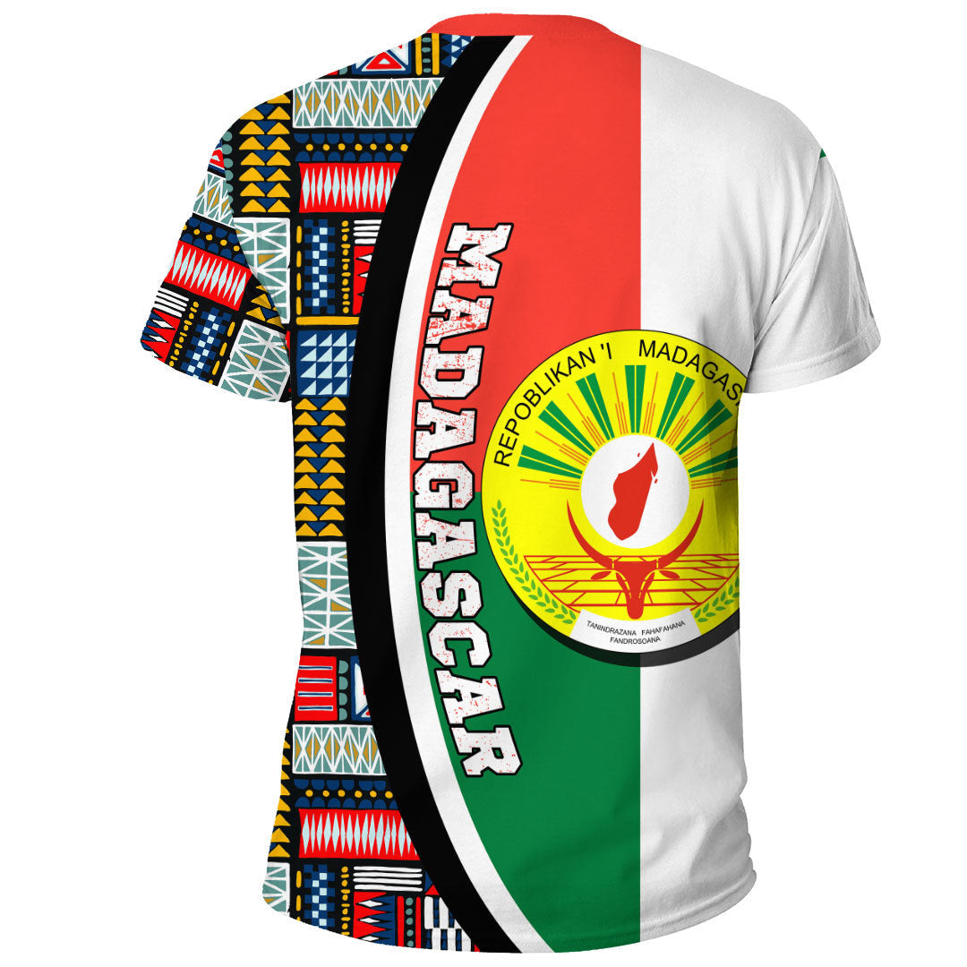 Madagascar Flag and Kente Pattern Special RLT13 - Wonder Print Shop