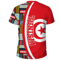 Tunisia Flag and Kente Pattern Special RLT13 - Wonder Print Shop