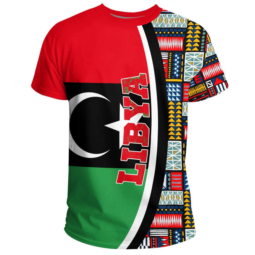 Lybia Flag and Kente Pattern Special RLT13 - Wonder Print Shop