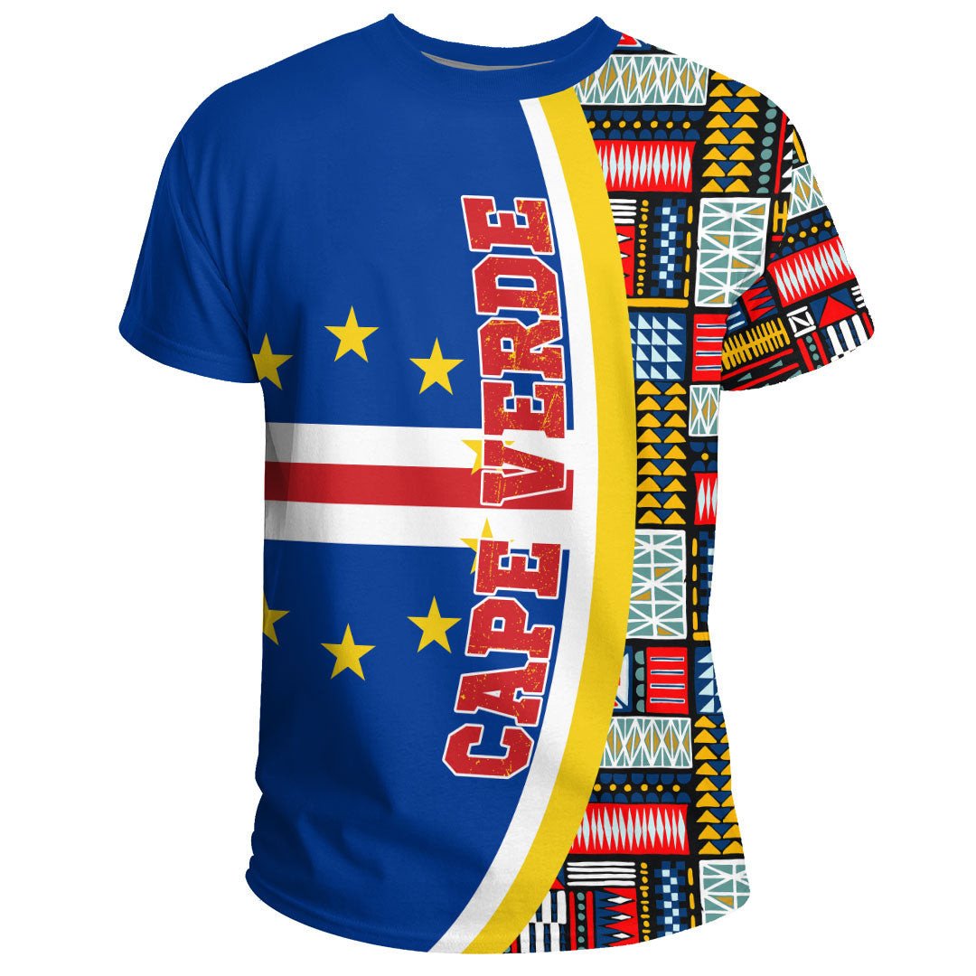 Cape Verde Flag and Kente Pattern Special RLT13 - Wonder Print Shop