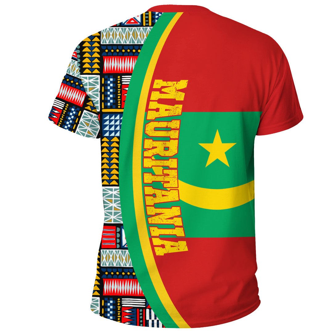 Mauritania Flag and Kente Pattern Special RLT13 - Wonder Print Shop