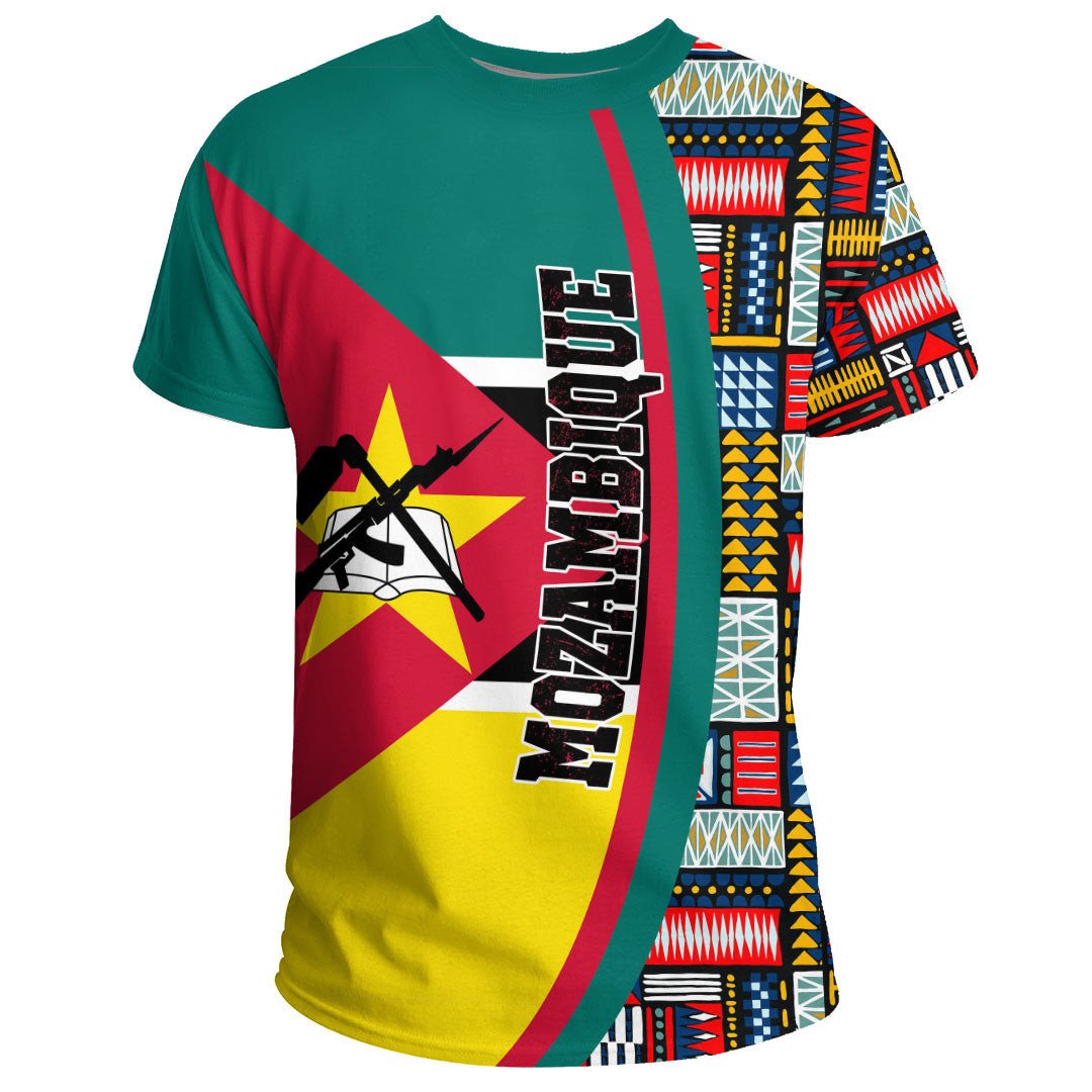 Mozambique Flag and Kente Pattern Special RLT13 - Wonder Print Shop
