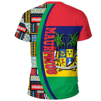 Mauritius Flag and Kente Pattern Special RLT13 - Wonder Print Shop