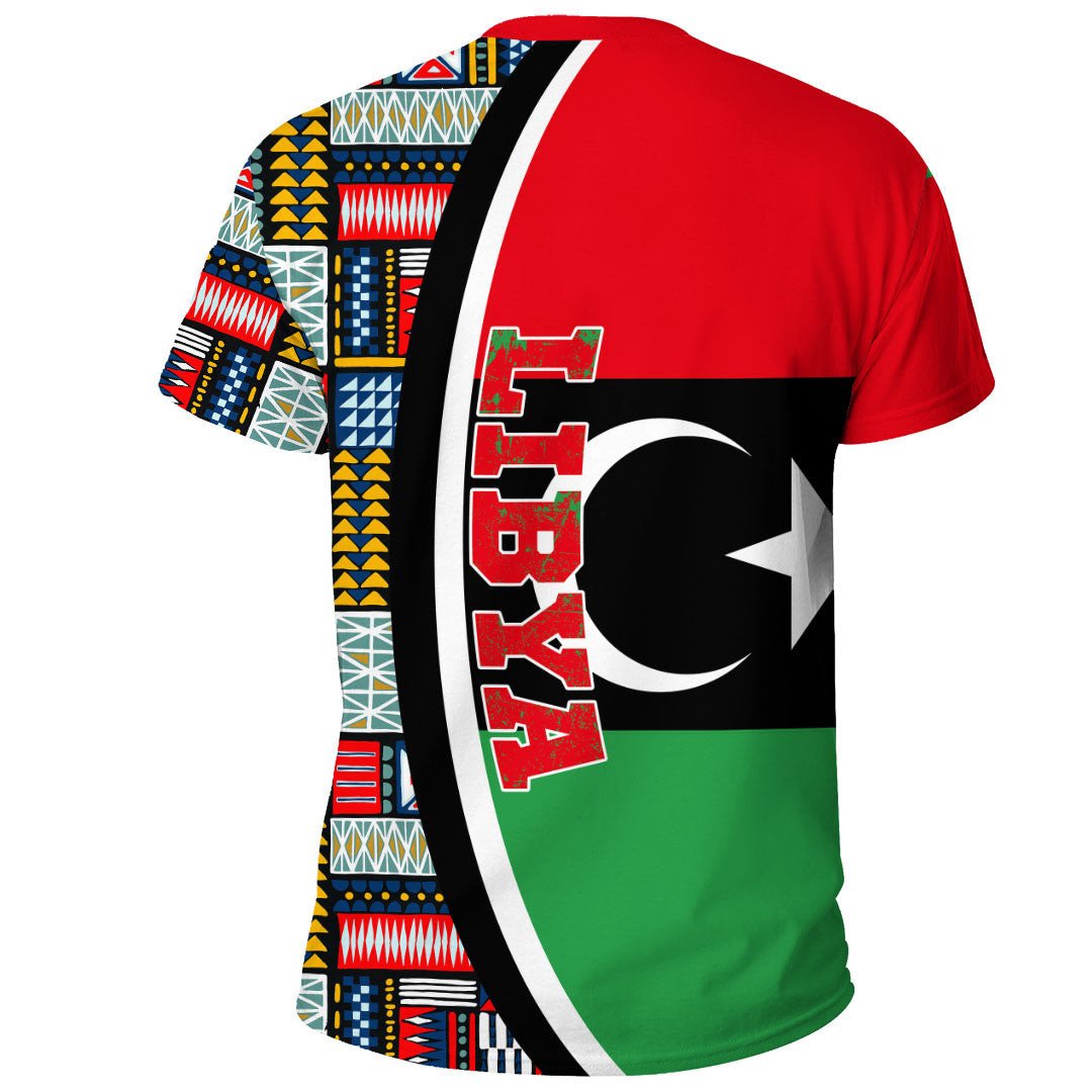 Lybia Flag and Kente Pattern Special RLT13 - Wonder Print Shop