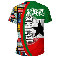 Somaliand Flag and Kente Pattern Special RLT13 - Wonder Print Shop