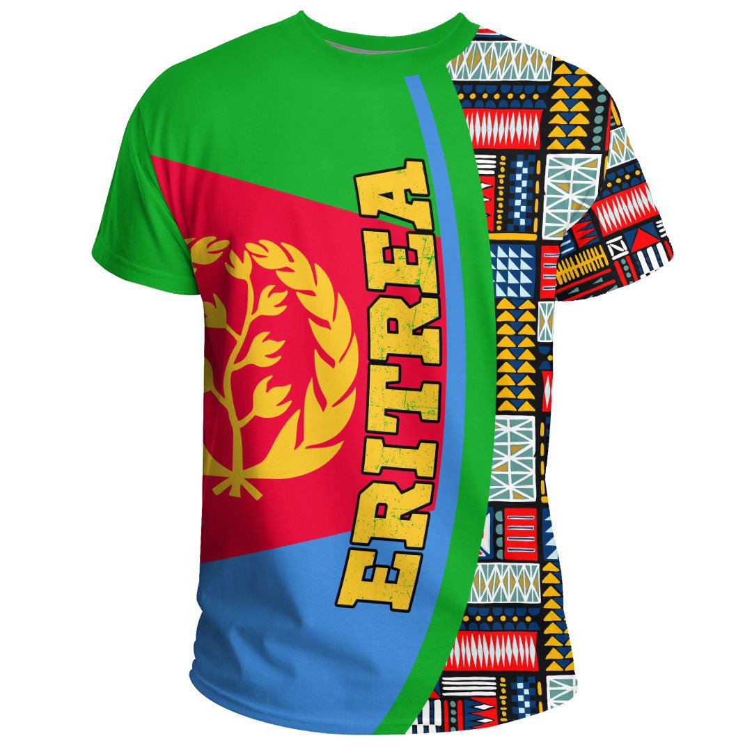Eritrea Flag and Kente Pattern Special RLT13 - Wonder Print Shop