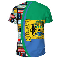 Gabon Flag and Kente Pattern Special RLT13 - Wonder Print Shop