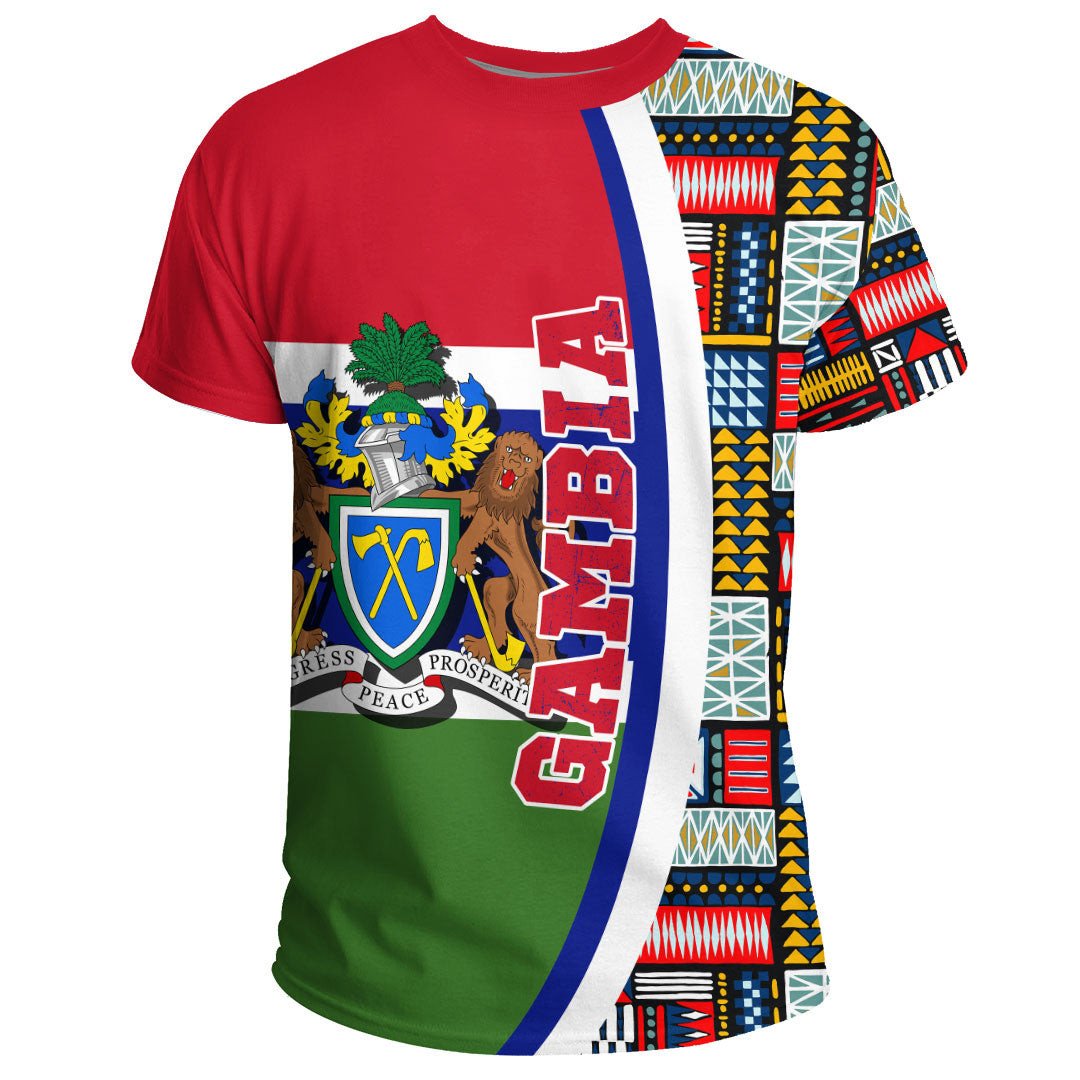 Gambia Flag and Kente Pattern Special RLT13 - Wonder Print Shop