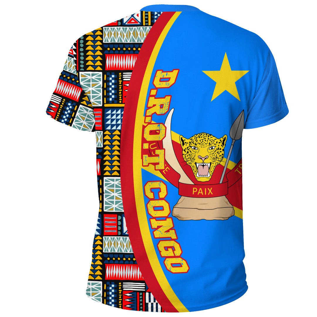 D.R Congo Flag and Kente Pattern Special RLT13 - Wonder Print Shop